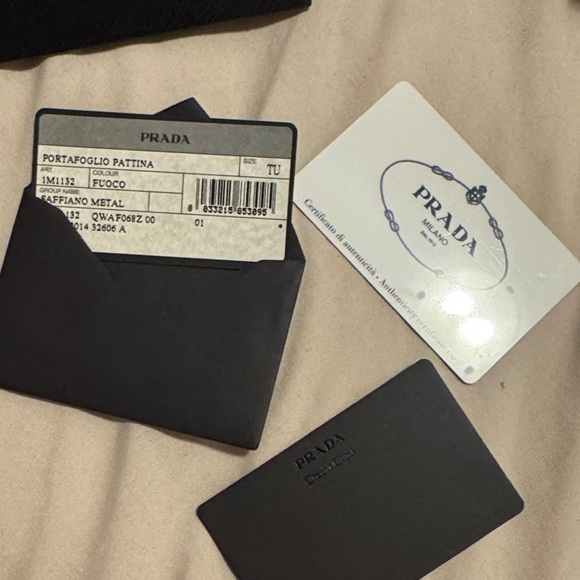 Authentic Prada Red Saffiano Leather Chain Wallet with chain box - Picture 7 of 9